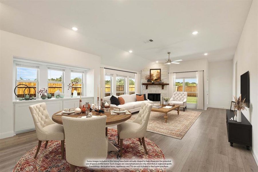 Furnished interior view inside a new home in East Oak Creek 60-65, Commerce (Image 10).