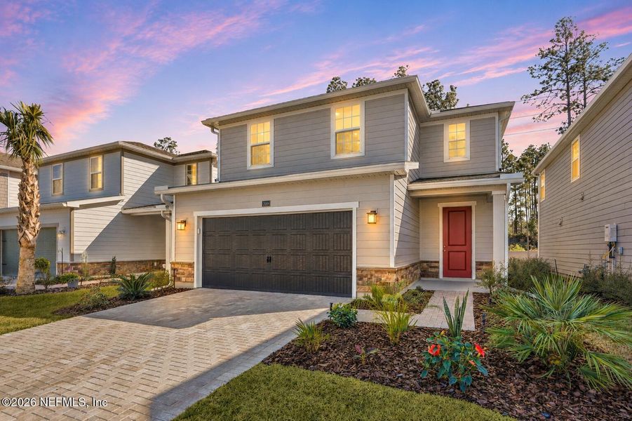 Front exterior of a new home in , St. Augustine, FL, highlighting curb appeal (Image 24).