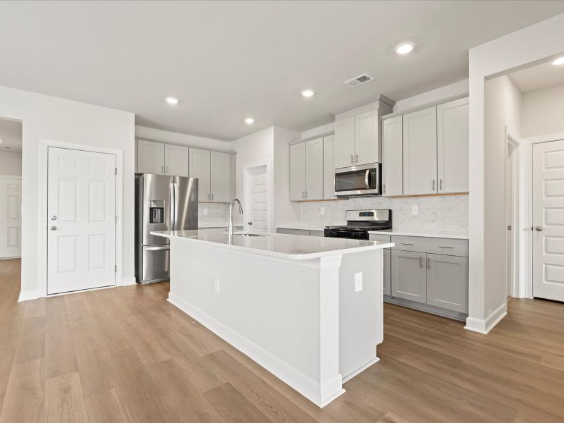 Furnished interior view inside a new home in Village at White Pine, Pendleton (Image 3).