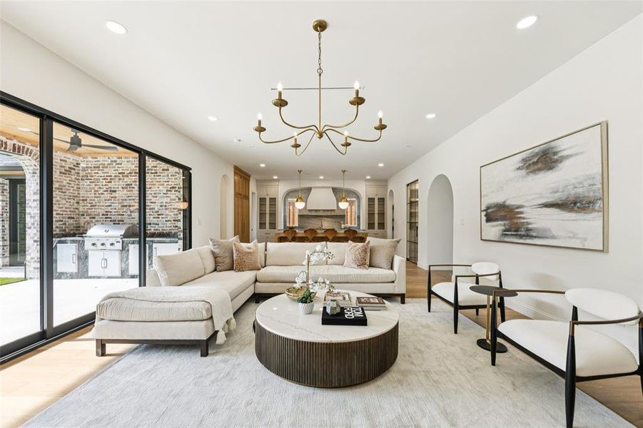 Furnished interior view inside a new home in , Dallas (Image 17).