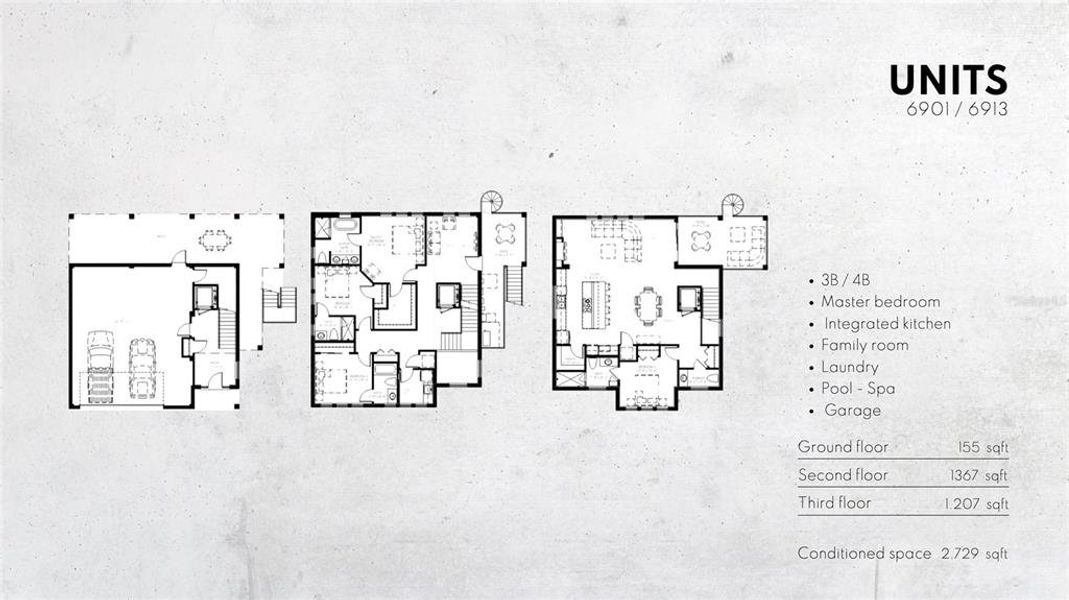 2D floor plan layout of this home in , Sarasota, FL (Image 2).