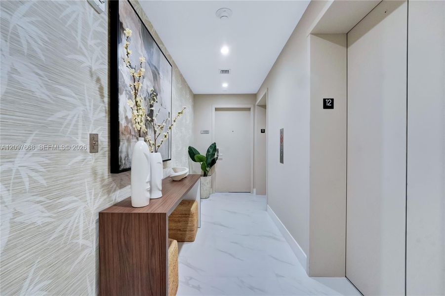 Furnished interior view inside a new home in , Miami (Image 11).