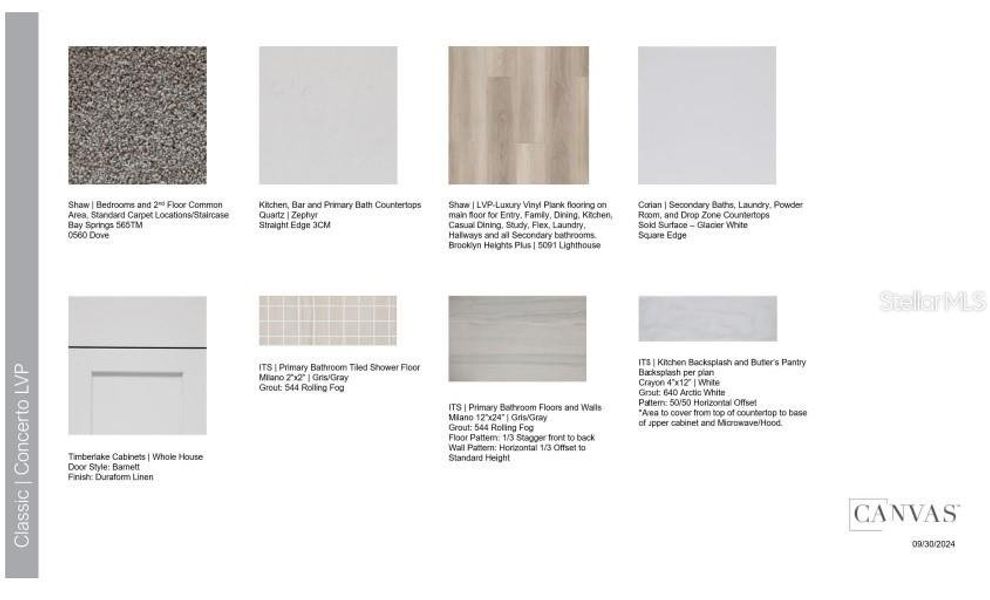 Design Selections. Home is currently under construction, selections subject to change.