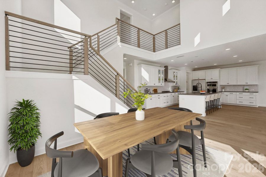 Virtually Staged Dining Room