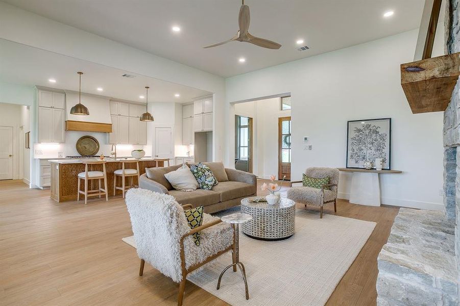 Furnished interior view inside a new home in , Burleson (Image 7).