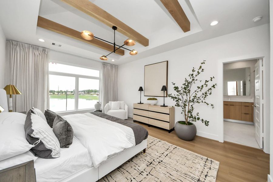 Furnished interior view inside a new home in , Houston (Image 19).