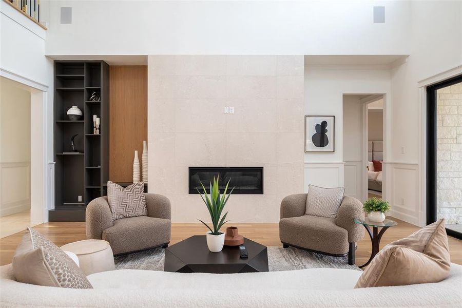 Furnished interior view inside a new home in , Dallas (Image 27).