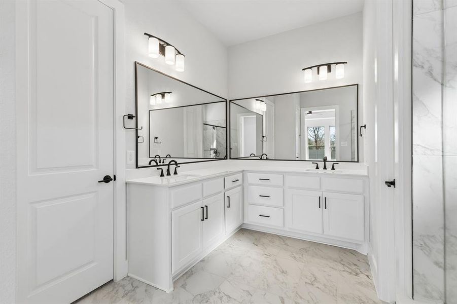Furnished interior view inside a new home in Painted Tree Lakeside, McKinney (Image 17).