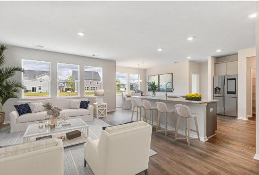 Furnished interior view inside a new home in Limehouse Farms, Summerville (Image 9).