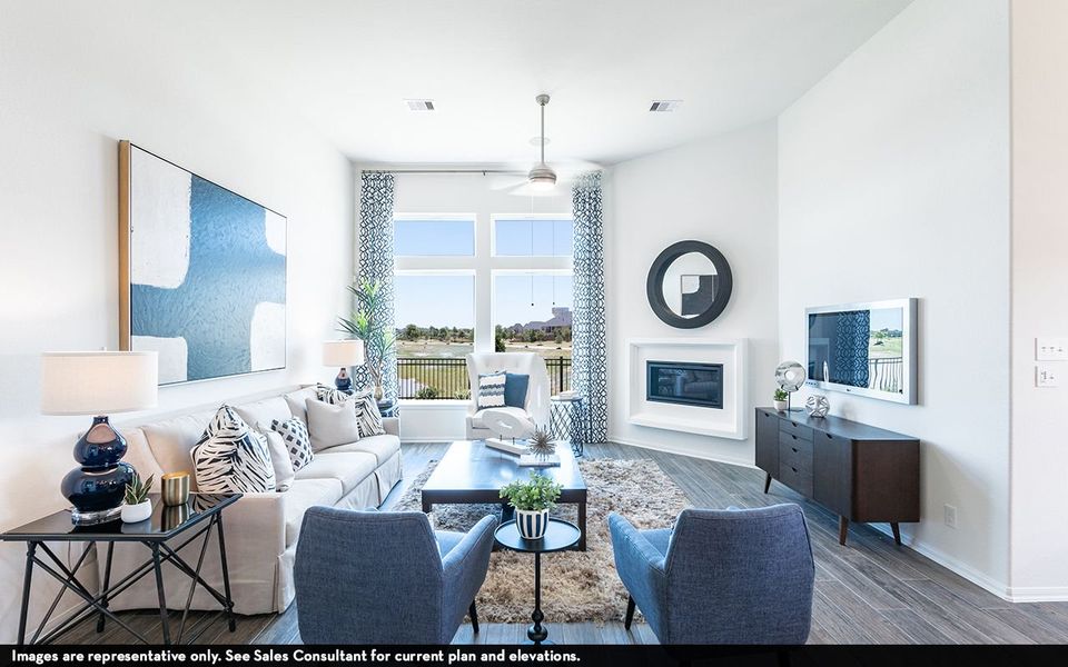 Furnished interior view inside a new home in Sunterra, Katy (Image 15).