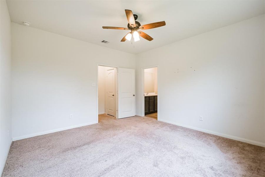 View of primary bedroom.