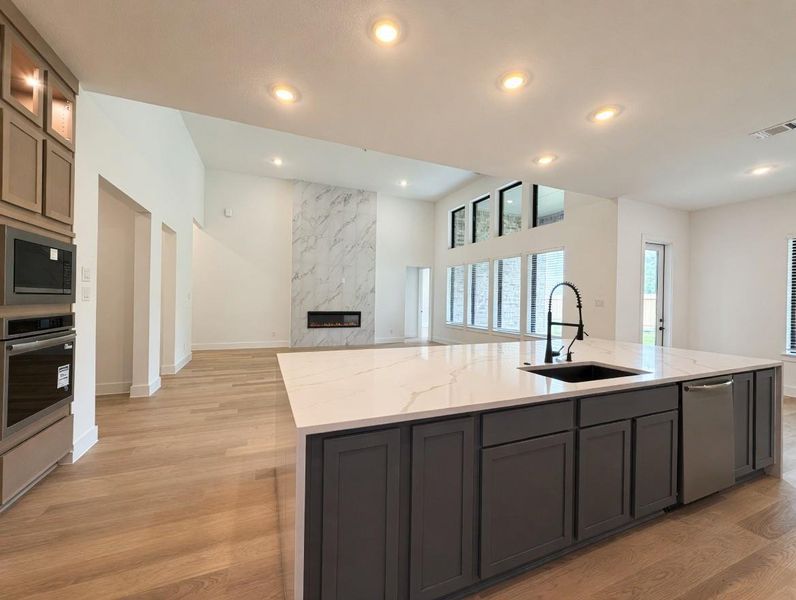 Furnished interior view inside a new home in Friendswood Trails, Friendswood (Image 6). Furnished interior view inside a new home in Friendswood Trails, Friendswood (Image 6).