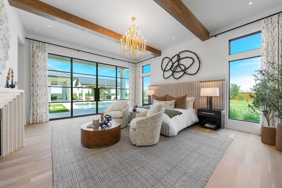 Furnished interior view inside a new home in Fleming Pointe, Fort Worth (Image 34).