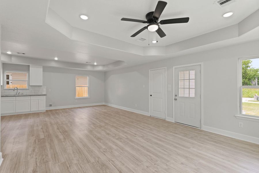 Spacious, unfurnished interior of a new home in , Houston (Image 9). Spacious, unfurnished interior of a new home in , Houston (Image 9).