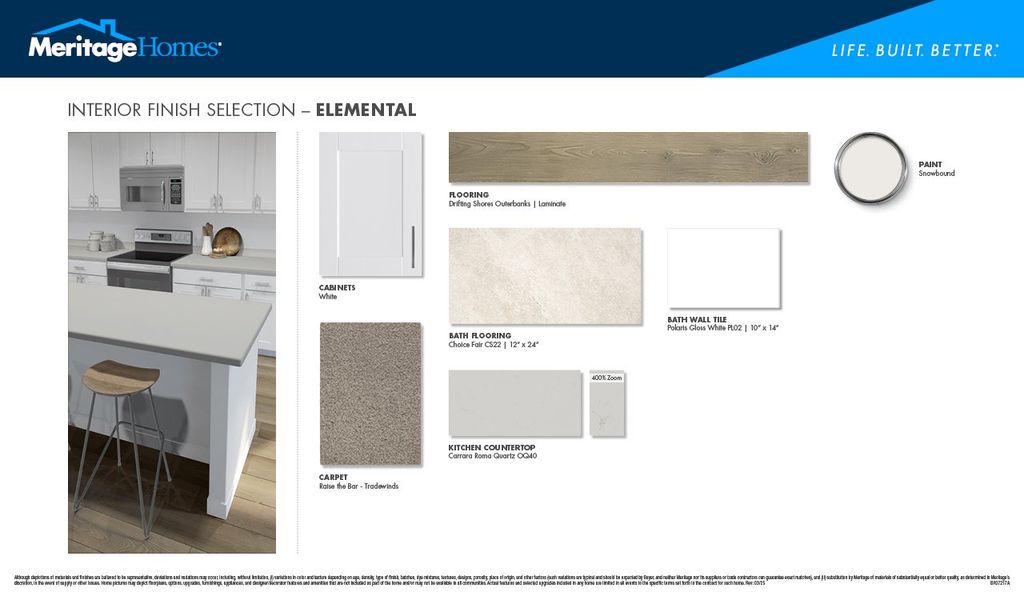 Sample of building materials used in homes in The Reserve at Hammock Oaks - Signature Series, Lady Lake (Image 19).