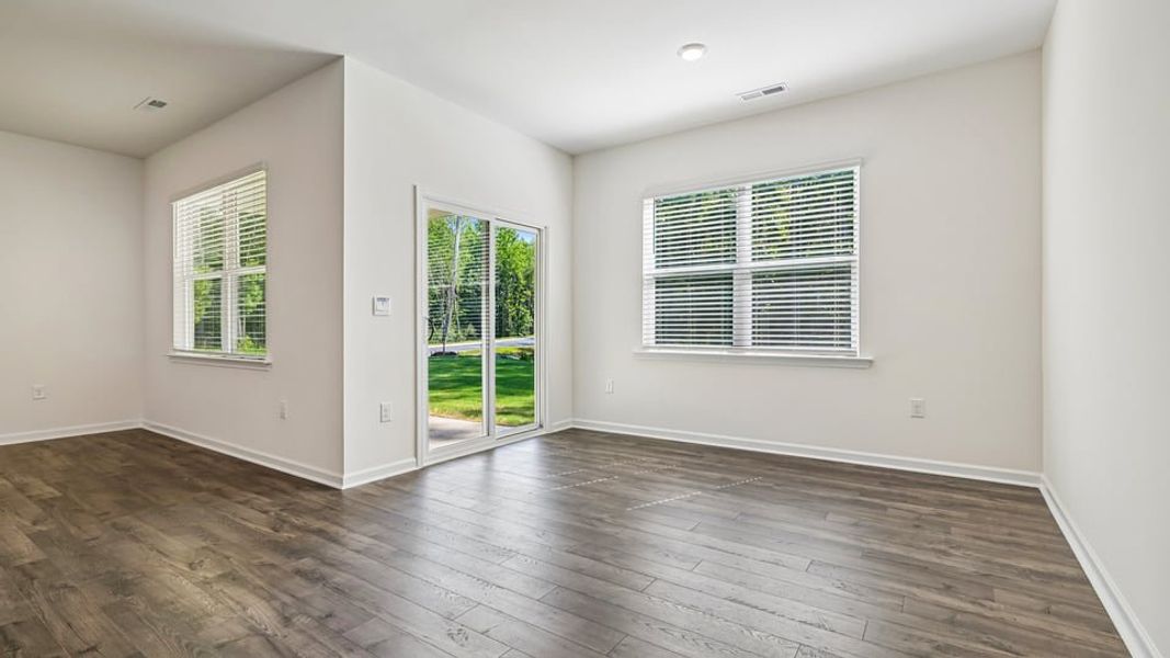 Representative unfurnished interior of a home built from the Aria by D.R. Horton in The Villas at Laurel Oaks, Sanford (Image 14). Representative unfurnished interior of a home built from the Aria by D.R. Horton in The Villas at Laurel Oaks, Sanford (Image 14).