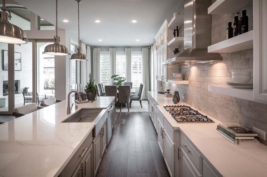 Furnished interior view inside a new home in Star Trail, Prosper (Image 4). Furnished interior view inside a new home in Star Trail, Prosper (Image 4).