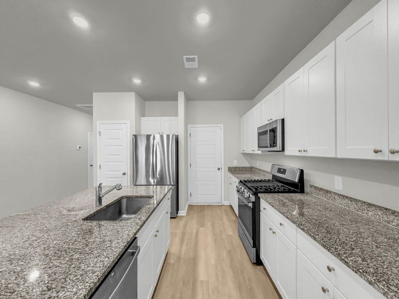 Furnished interior view inside a new home in Willow Bend Townhomes, North Charleston (Image 9). Furnished interior view inside a new home in Willow Bend Townhomes, North Charleston (Image 9).