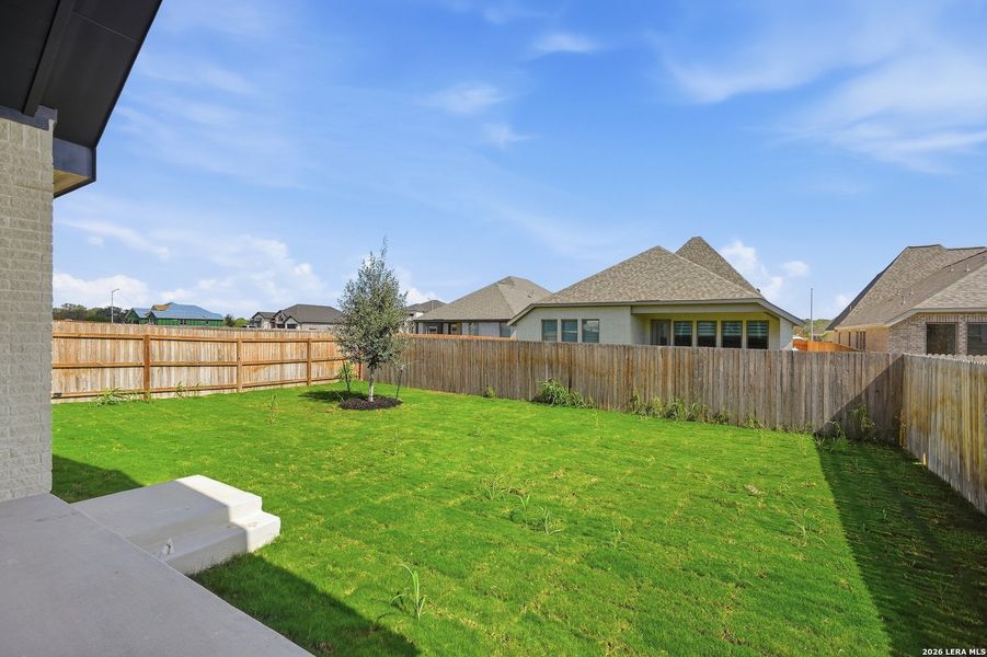 Exterior details and patio area of a home in Alsatian Oaks, Castroville (Image 28).