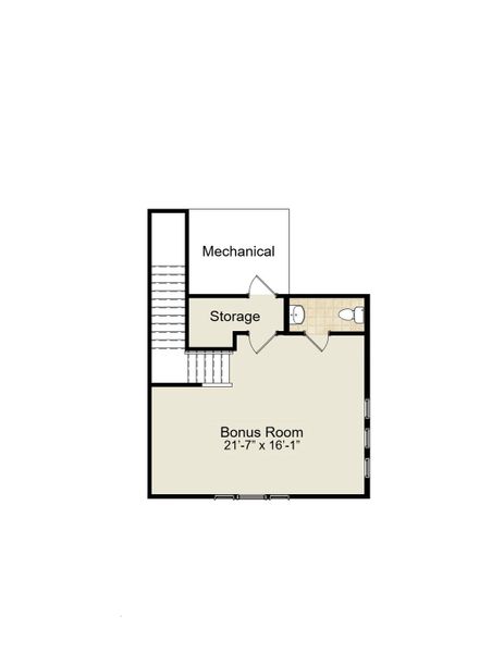 2D floor plan layout of this home in Holly Ridge, Greenville, SC (Image 4).