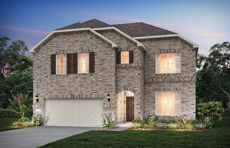 The Sweetwater, a two-story home with 2-car garage, shown with Home Exterior 33