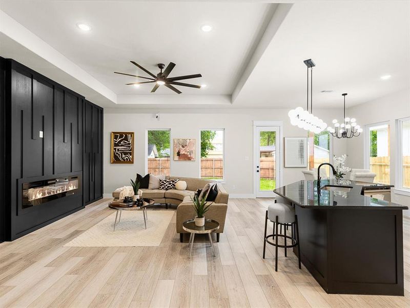 Furnished interior view inside a new home in , Fort Worth (Image 8).