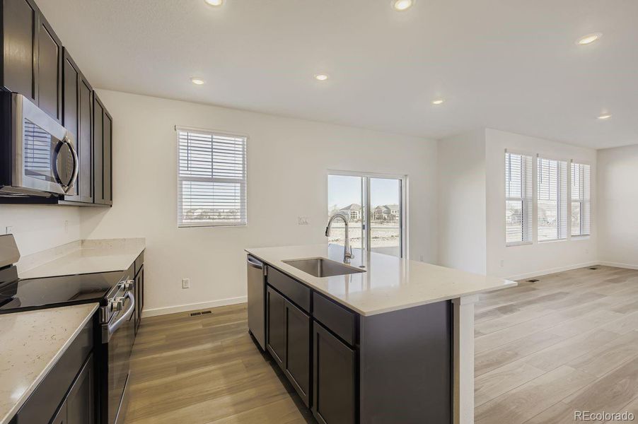 Furnished interior view inside a new home in Riano Ridge, Loveland (Image 5). Furnished interior view inside a new home in Riano Ridge, Loveland (Image 5).