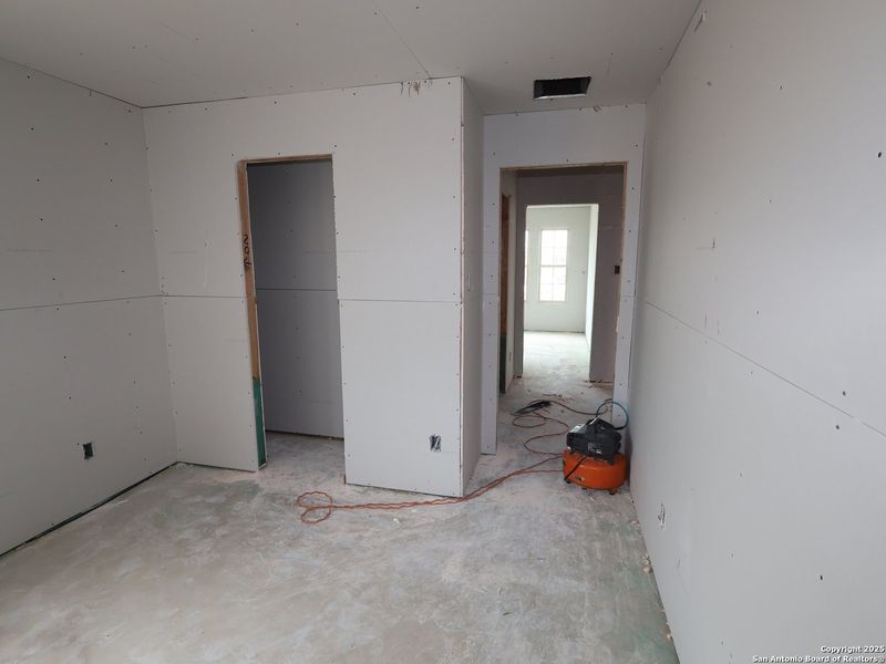 In-progress construction of a new home in Meadows at Clear Springs, New Braunfels, TX (Image 25). In-progress construction of a new home in Meadows at Clear Springs, New Braunfels, TX (Image 25).