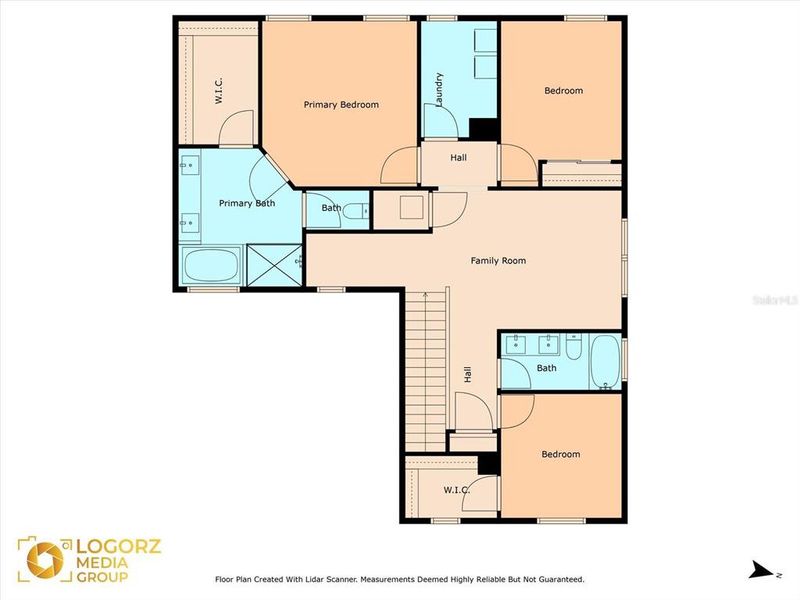 2D floor plan layout of this home in Hilltop Point, Dade City, FL (Image 4).