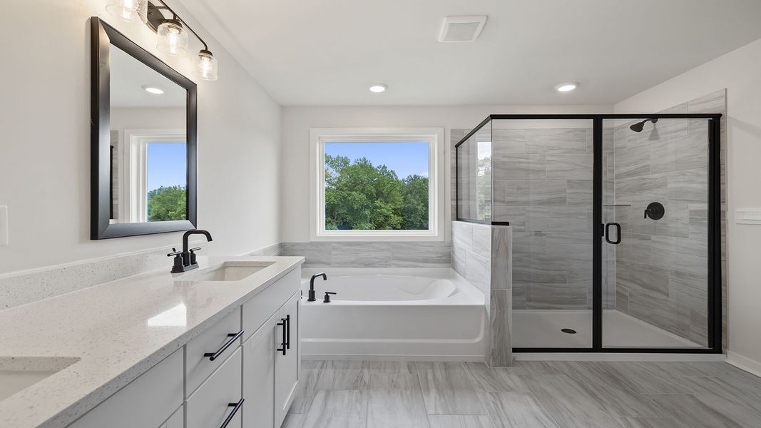 Furnished interior view inside a new home in Cottonwood Ridge, Piedmont (Image 11).