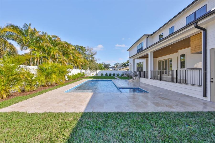 Exterior details and patio area of a home in , Tampa (Image 45).