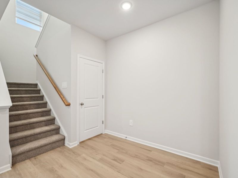 Spacious, unfurnished interior of a new home in Cadence Meadows Townes, Zebulon (Image 15). Spacious, unfurnished interior of a new home in Cadence Meadows Townes, Zebulon (Image 15).