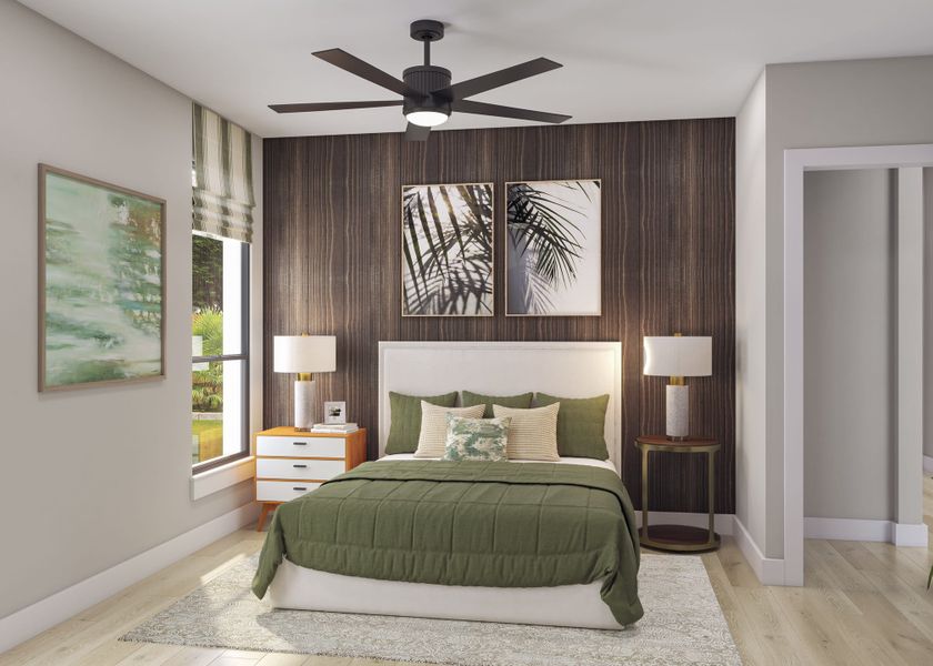 Furnished interior view inside a new home in Bridgeland, Cypress (Image 13). Furnished interior view inside a new home in Bridgeland, Cypress (Image 13).