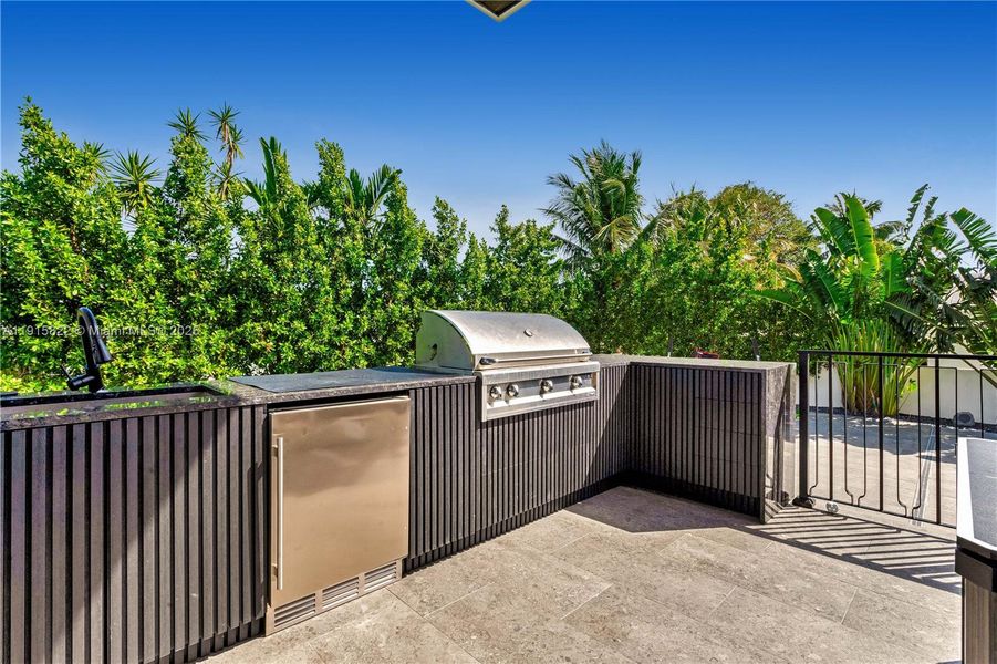 Exterior details and patio area of a home in , Surfside (Image 29). Exterior details and patio area of a home in , Surfside (Image 29).