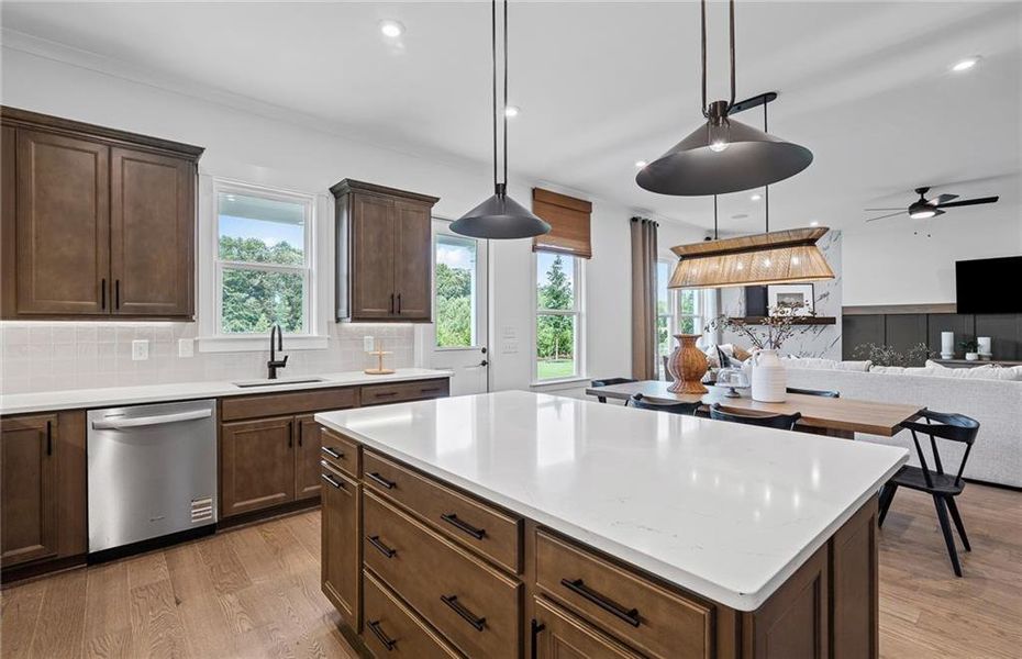 Furnished interior view inside a new home in Traditions of Braselton, Jefferson (Image 16).