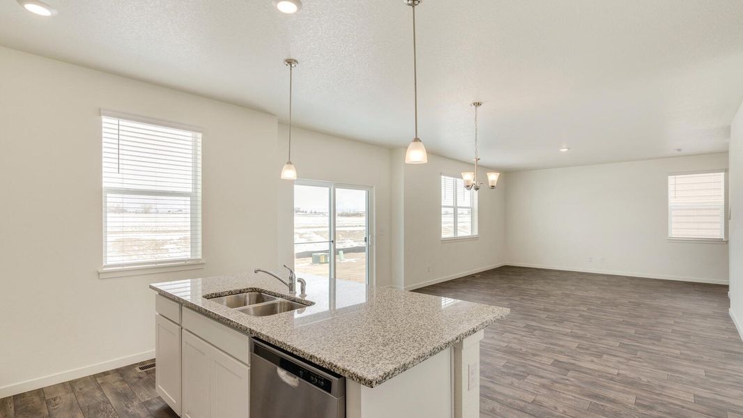 Representative furnished interior of a home built from the Gable by D.R. Horton in Brighton Crossing, Brighton (Image 8).