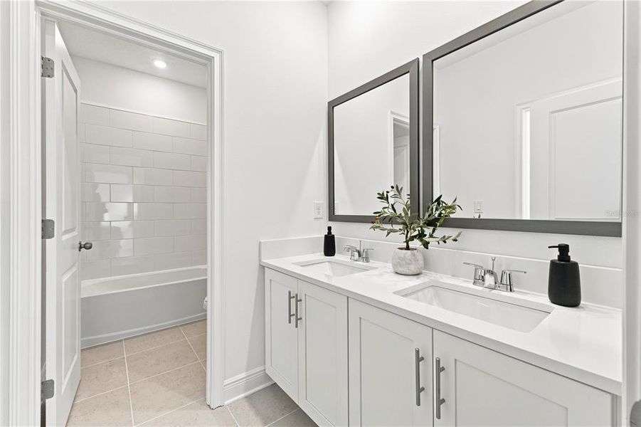 Furnished interior view inside a new home in , Tampa (Image 39).