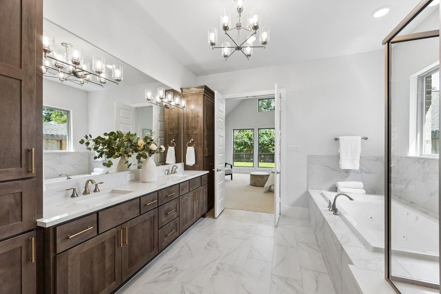 Furnished interior view inside a new home in , Houston (Image 11).