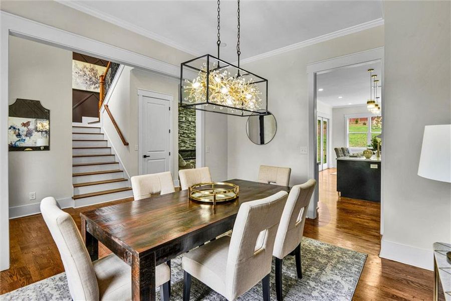 Furnished interior view inside a new home in , Snellville (Image 32).