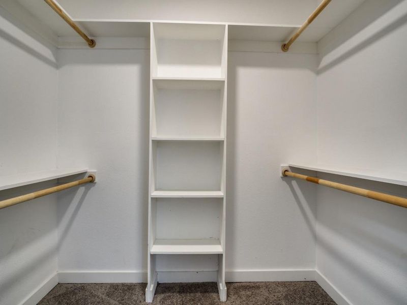 Walk in closet with carpet Walk in closet with carpet