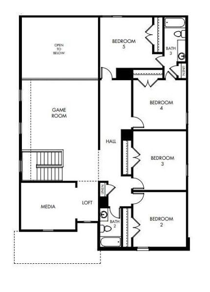 2D floor plan layout of this home in , McKinney, TX (Image 3).