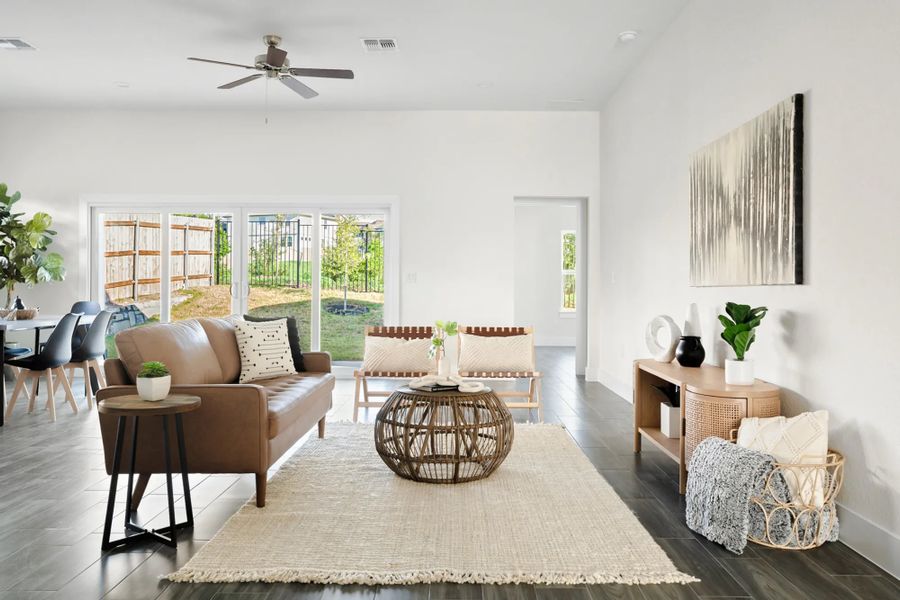 Representative furnished interior of a home built from the The Summerville 50's by AHA Dream Homes, LLC in Whisper Valley, Manor (Image 20). Representative furnished interior of a home built from the The Summerville 50's by AHA Dream Homes, LLC in Whisper Valley, Manor (Image 20).