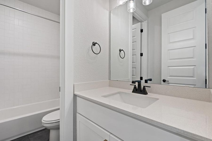 Furnished interior view inside a new home in Lariat, Liberty Hill (Image 12).