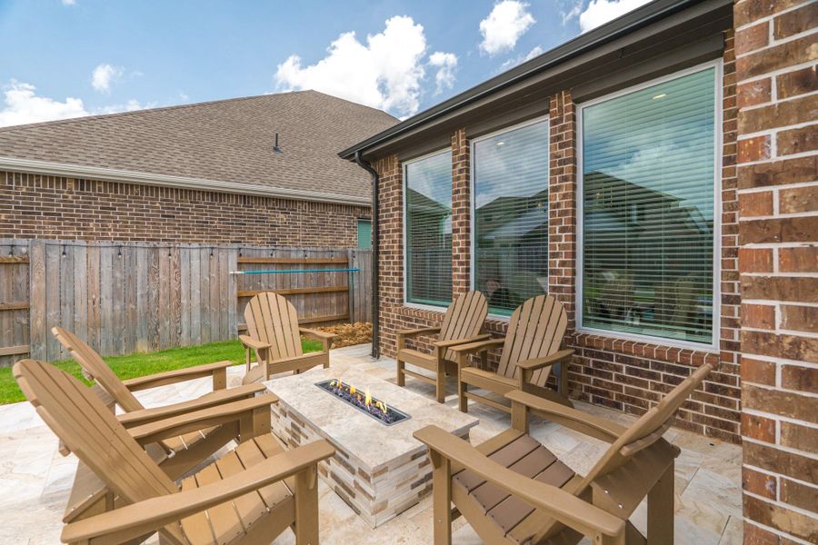 Views Towards Custom Fire Pit.