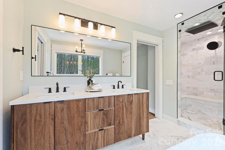 Furnished interior view inside a new home in , Charlotte (Image 15).