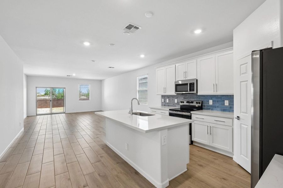 Kitchen and great room