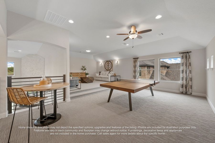 Furnished interior view inside a new home in Serenity Estates, Lorena (Image 12).