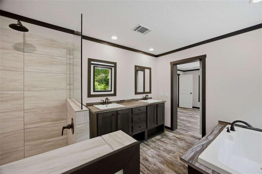 Furnished interior view inside a new home in , Eatonton (Image 10).