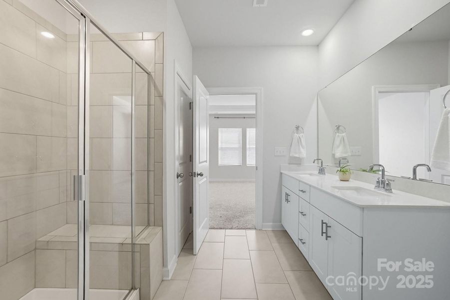 Furnished interior view inside a new home in Solena at the Vineyards II, Charlotte (Image 8). Furnished interior view inside a new home in Solena at the Vineyards II, Charlotte (Image 8).