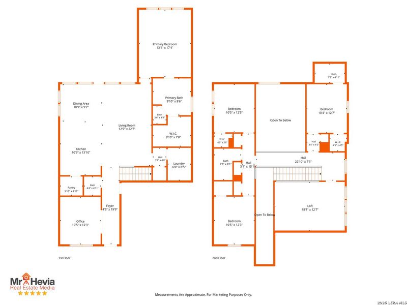 2D floor plan layout of this home in Kallison Ranch, San Antonio, TX (Image 5).